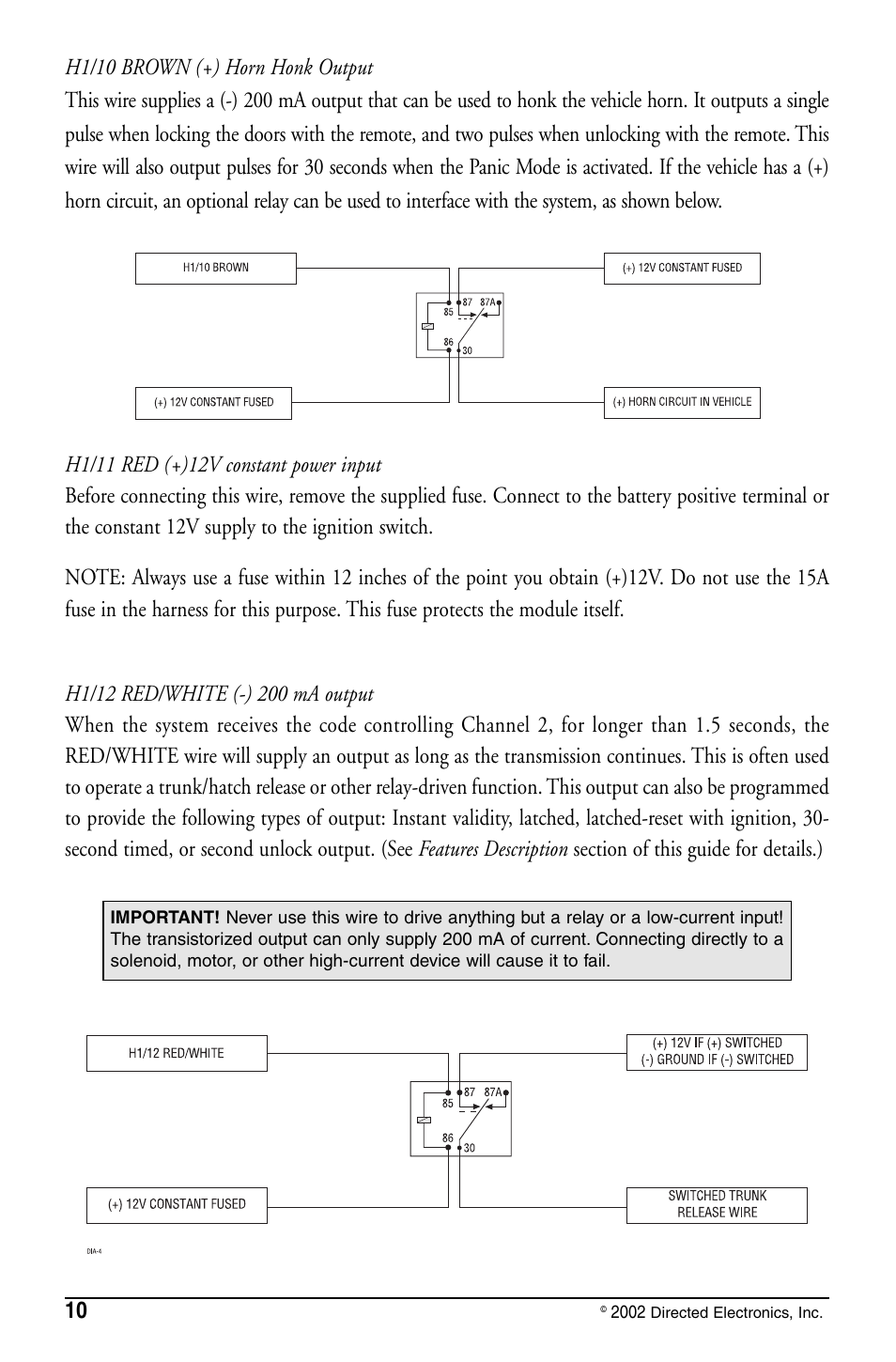 Directed Electronics PYTHON 480XP User Manual | Page 10 / 36