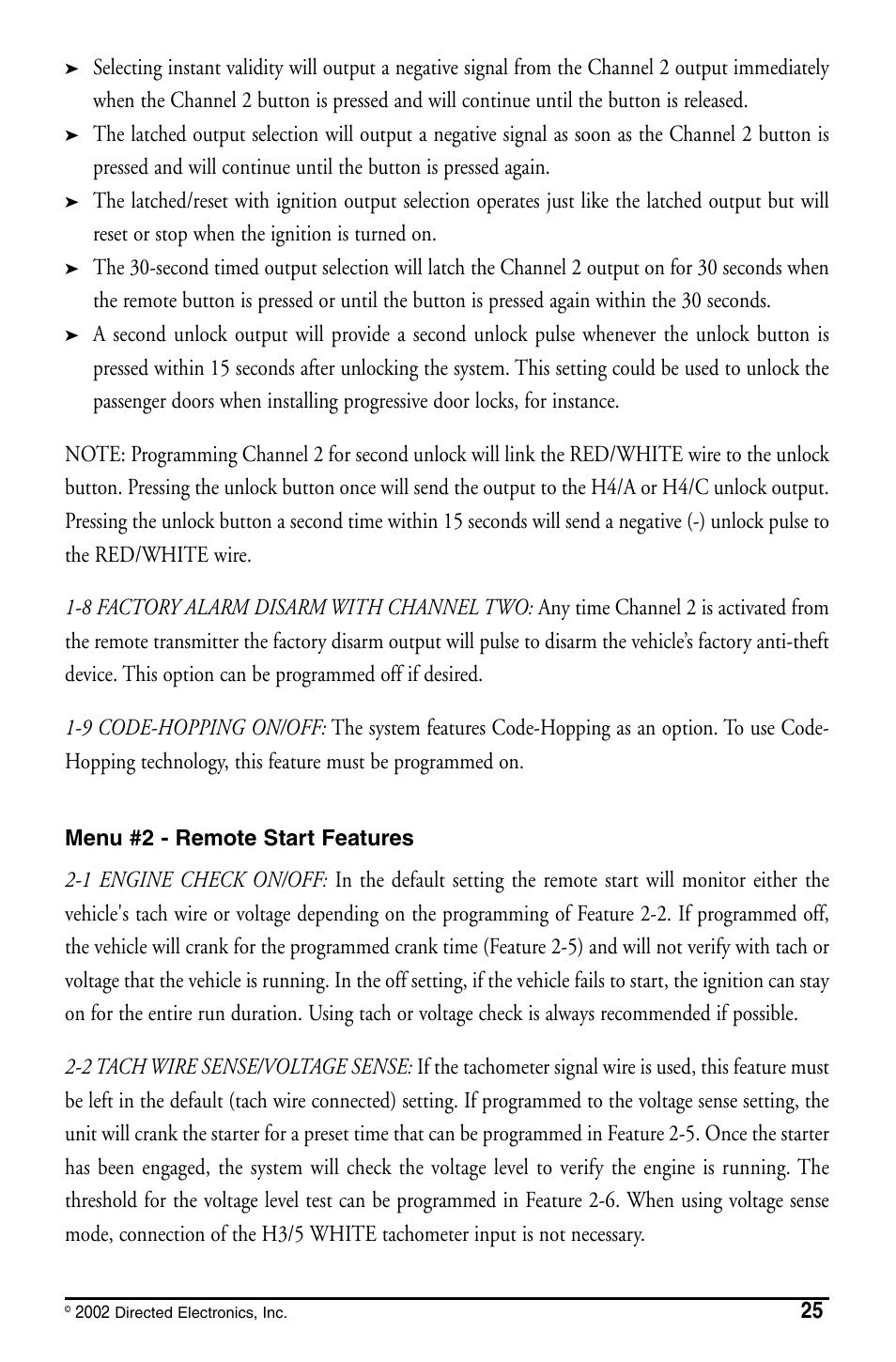 Directed Electronics PYTHON 480XP User Manual | Page 25 / 36