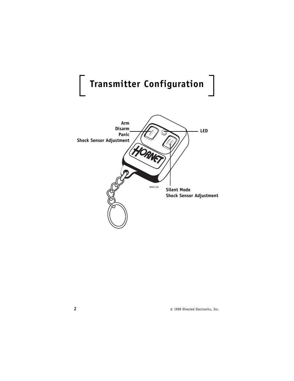 Transmitter configuration | Directed Electronics 719T User Manual | Page 6 / 20