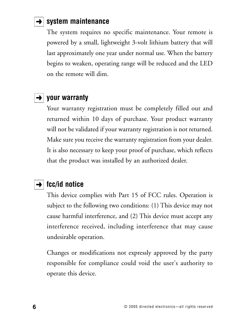 Directed Electronics RS2.1 User Manual | Page 9 / 45