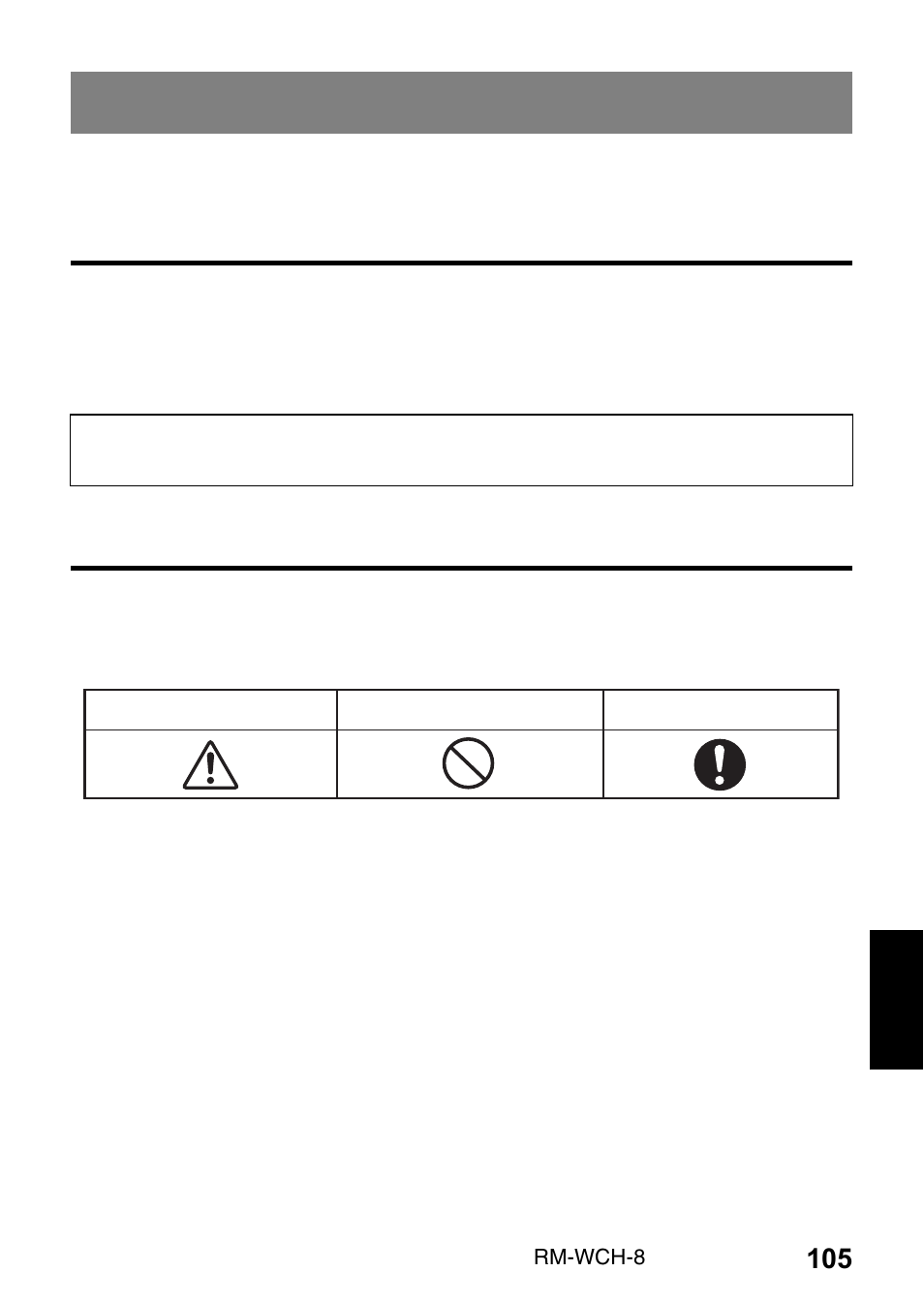 安全上のご注意 | Yamaha RM-WCH8 ADECIA Microphone Charger Base for Eight RM Wireless DECT Microphones (1.9 GHz) User Manual | Page 105 / 136