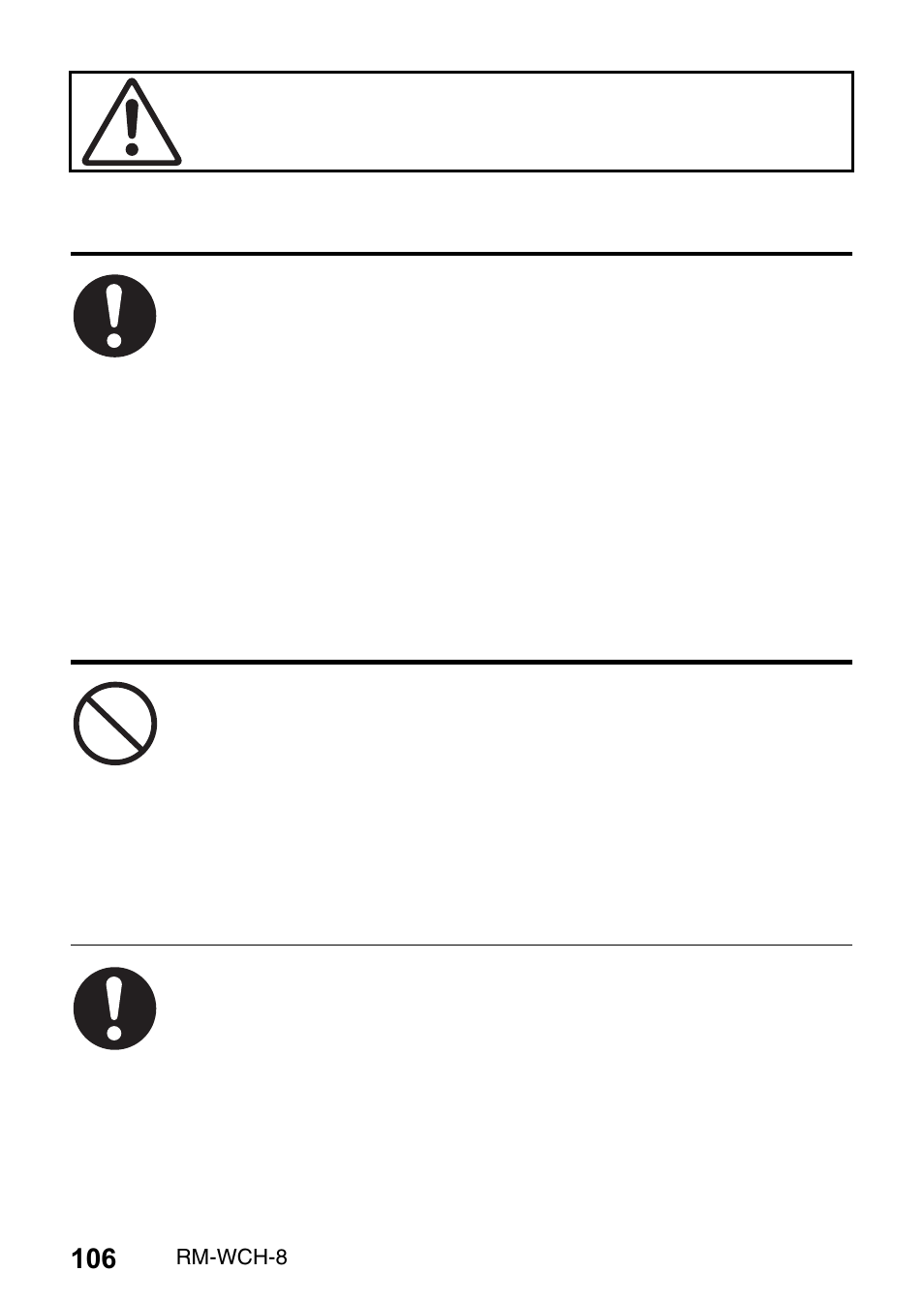 Yamaha RM-WCH8 ADECIA Microphone Charger Base for Eight RM Wireless DECT Microphones (1.9 GHz) User Manual | Page 106 / 136