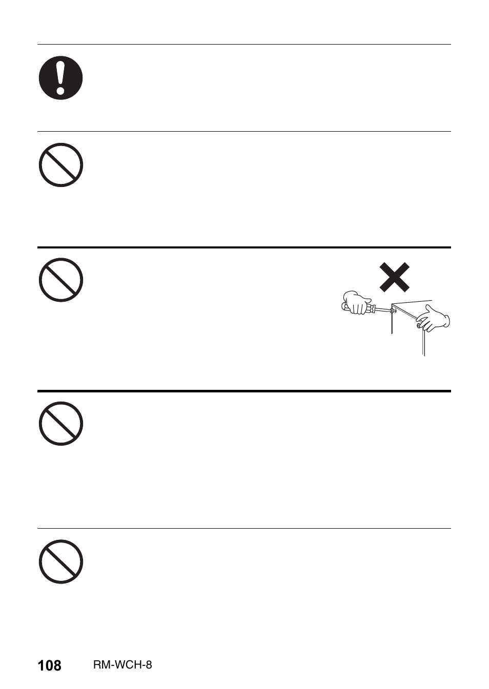 Yamaha RM-WCH8 ADECIA Microphone Charger Base for Eight RM Wireless DECT Microphones (1.9 GHz) User Manual | Page 108 / 136