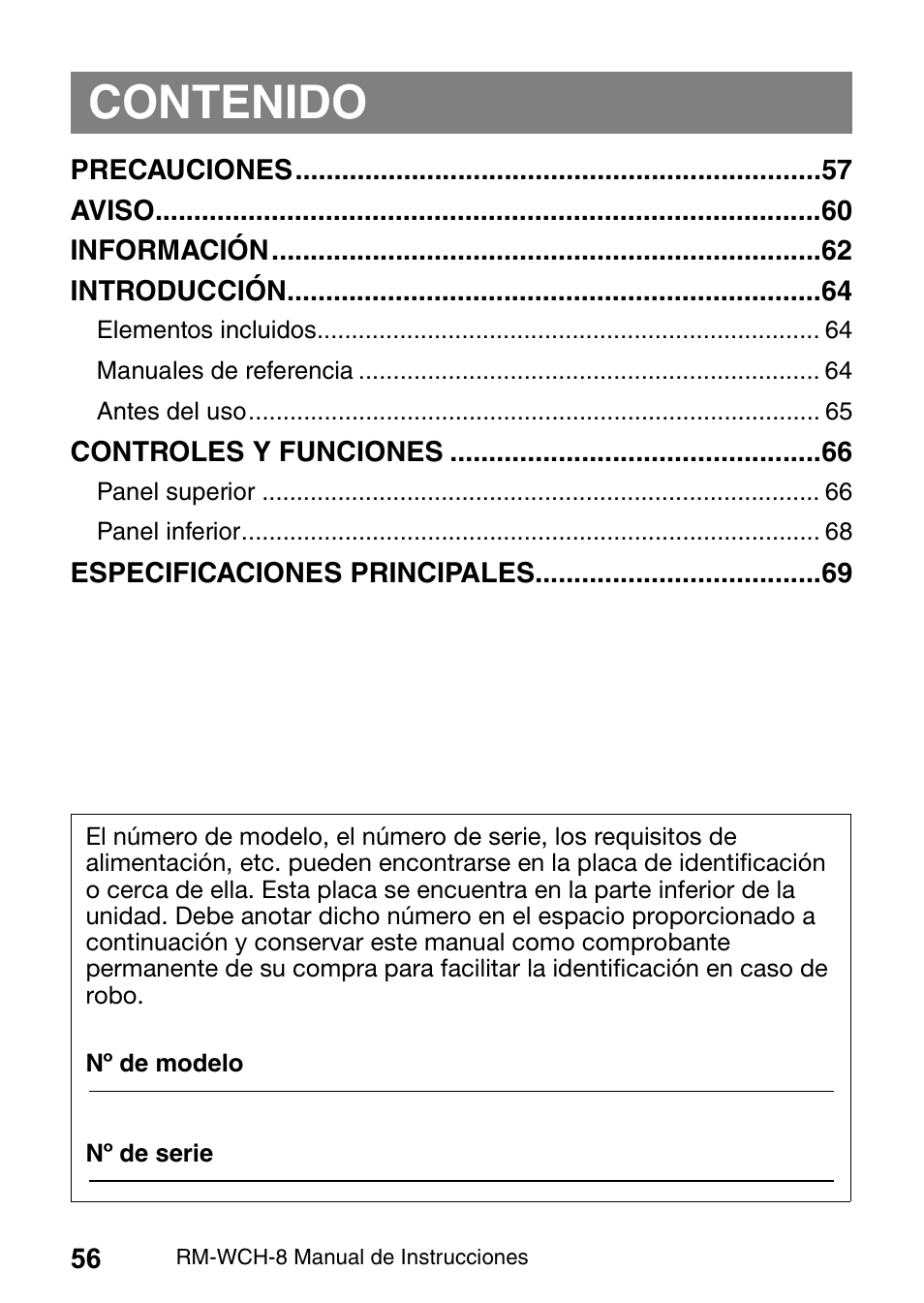 Yamaha RM-WCH8 ADECIA Microphone Charger Base for Eight RM Wireless DECT Microphones (1.9 GHz) User Manual | Page 56 / 136