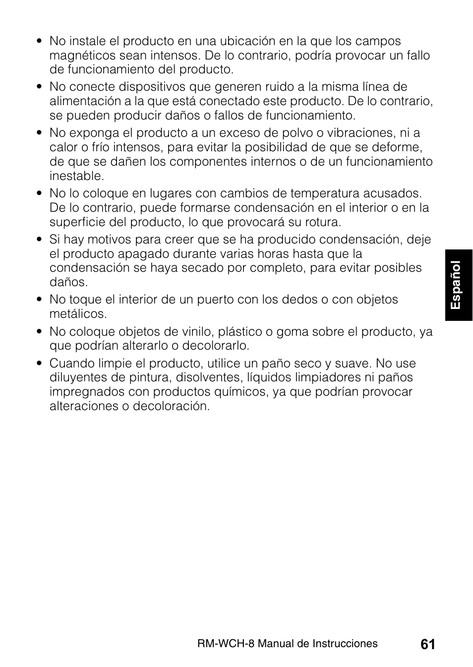 Yamaha RM-WCH8 ADECIA Microphone Charger Base for Eight RM Wireless DECT Microphones (1.9 GHz) User Manual | Page 61 / 136