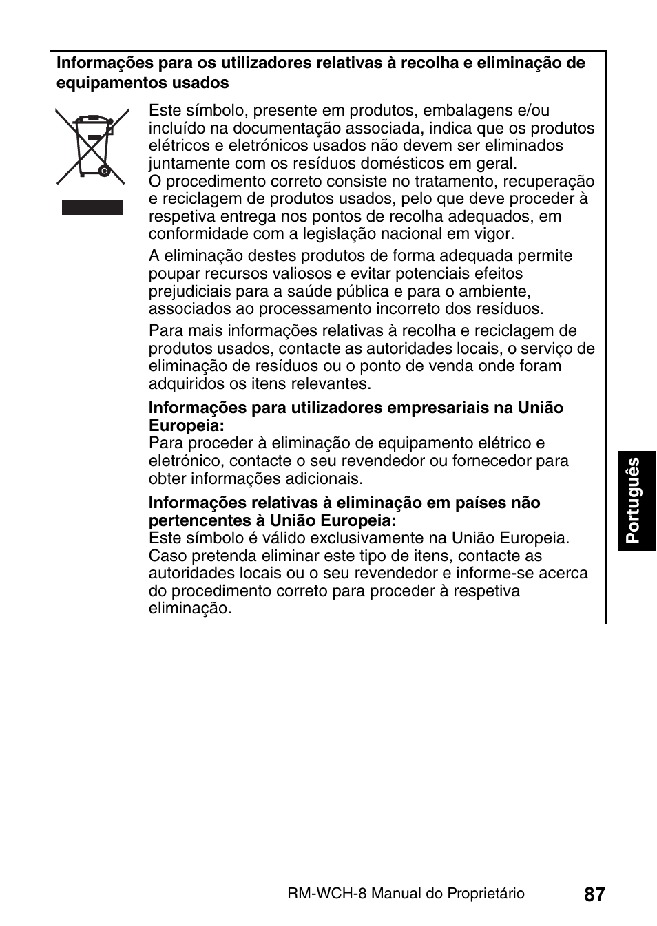 Yamaha RM-WCH8 ADECIA Microphone Charger Base for Eight RM Wireless DECT Microphones (1.9 GHz) User Manual | Page 87 / 136