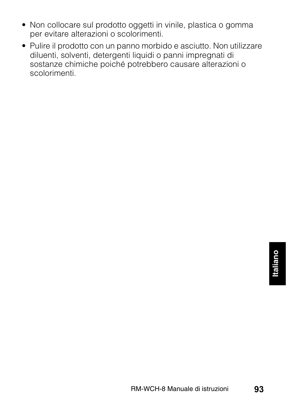 Yamaha RM-WCH8 ADECIA Microphone Charger Base for Eight RM Wireless DECT Microphones (1.9 GHz) User Manual | Page 93 / 136