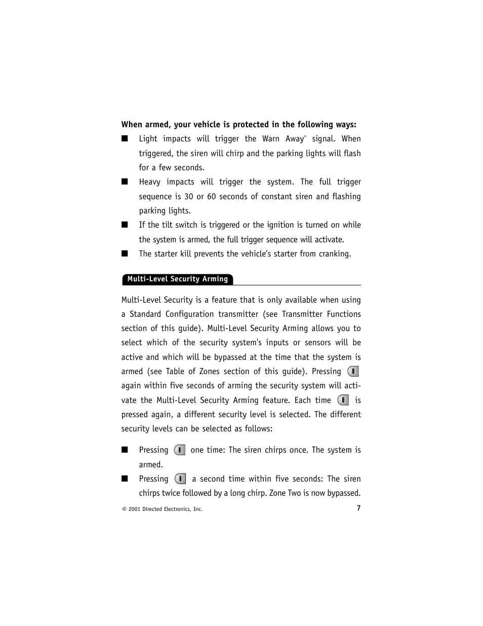 Directed Electronics 2000 User Manual | Page 10 / 25