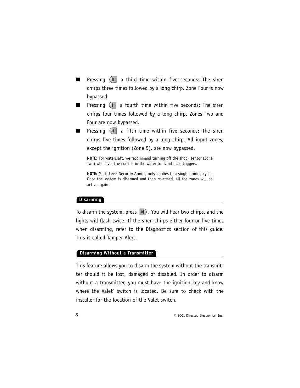 Directed Electronics 2000 User Manual | Page 11 / 25