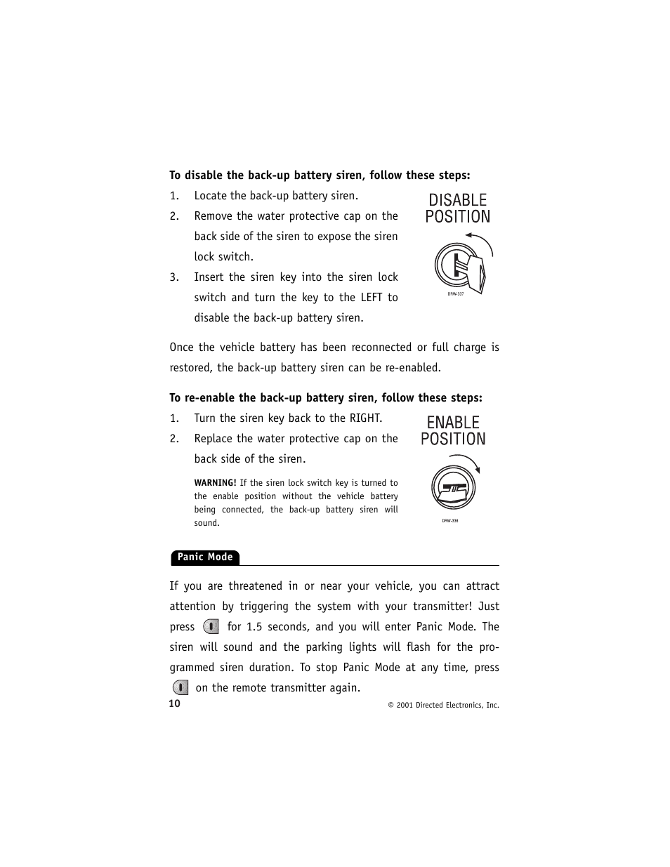 Directed Electronics 2000 User Manual | Page 13 / 25