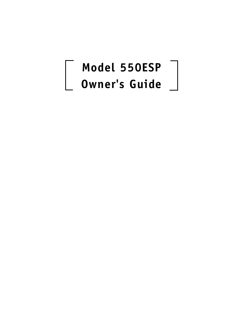 Directed Electronics 550ESP User Manual | 37 pages