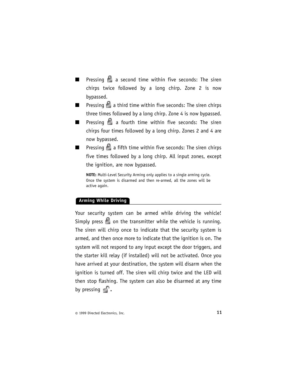 Directed Electronics 550ESP User Manual | Page 14 / 37