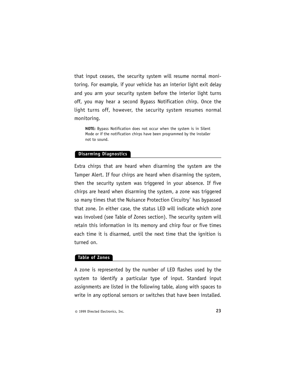 Directed Electronics 550ESP User Manual | Page 26 / 37