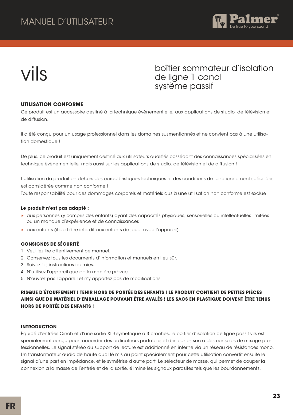 Vils | Palmer Channel Merge Line Isolation Box User Manual | Page 23 / 42