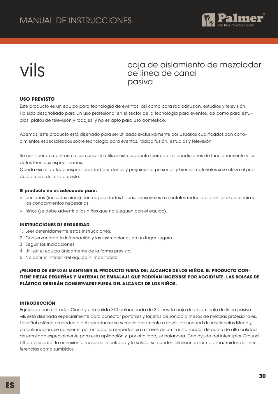 Vils | Palmer Channel Merge Line Isolation Box User Manual | Page 30 / 42