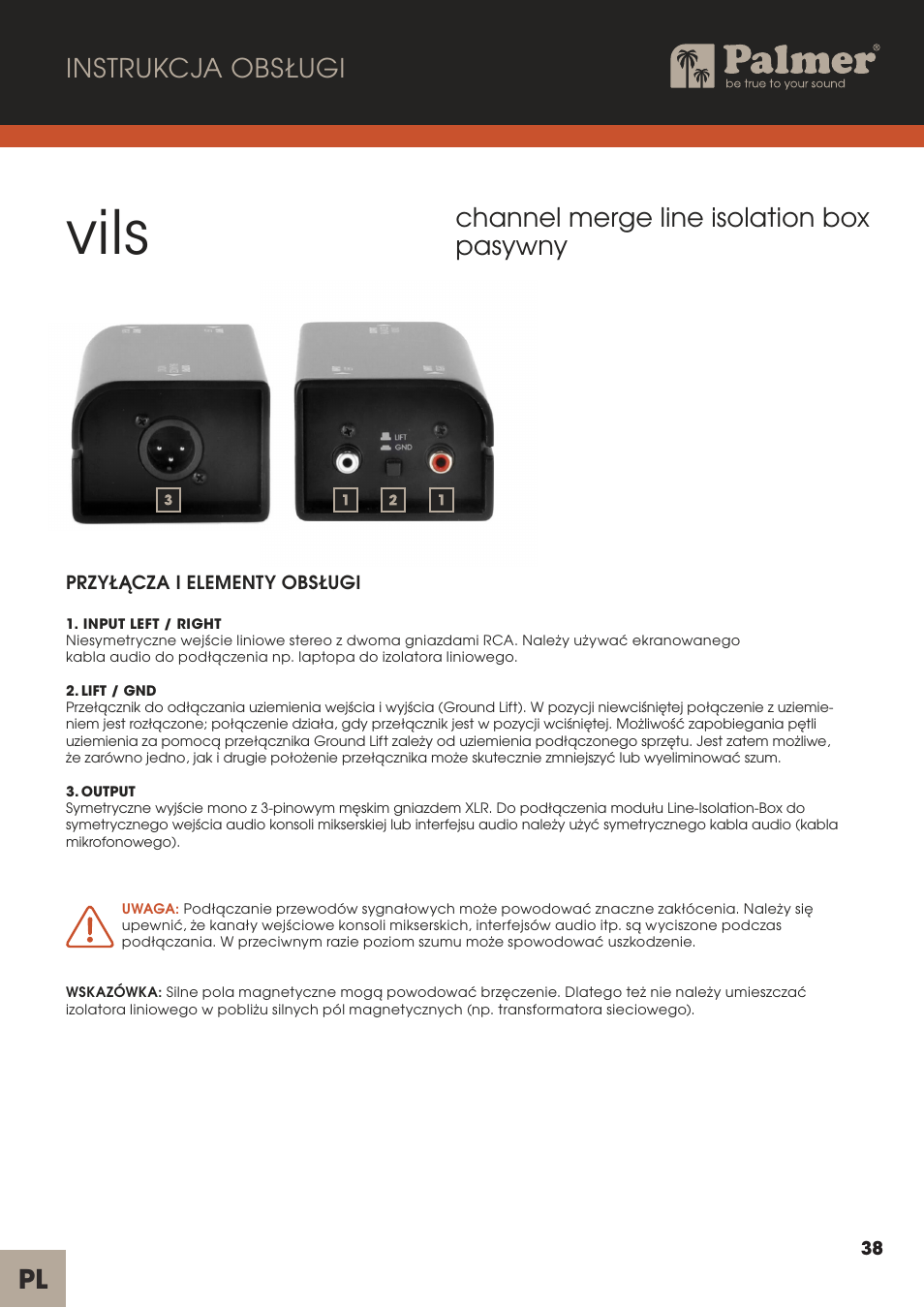 Vils | Palmer Channel Merge Line Isolation Box User Manual | Page 38 / 42