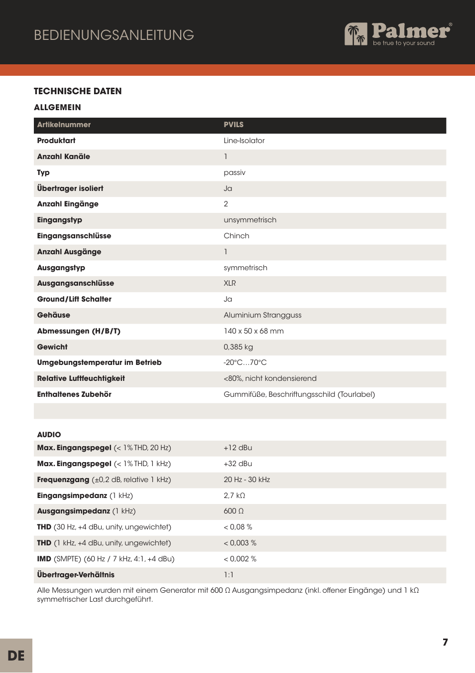 Bedienungsanleitung de | Palmer Channel Merge Line Isolation Box User Manual | Page 7 / 42