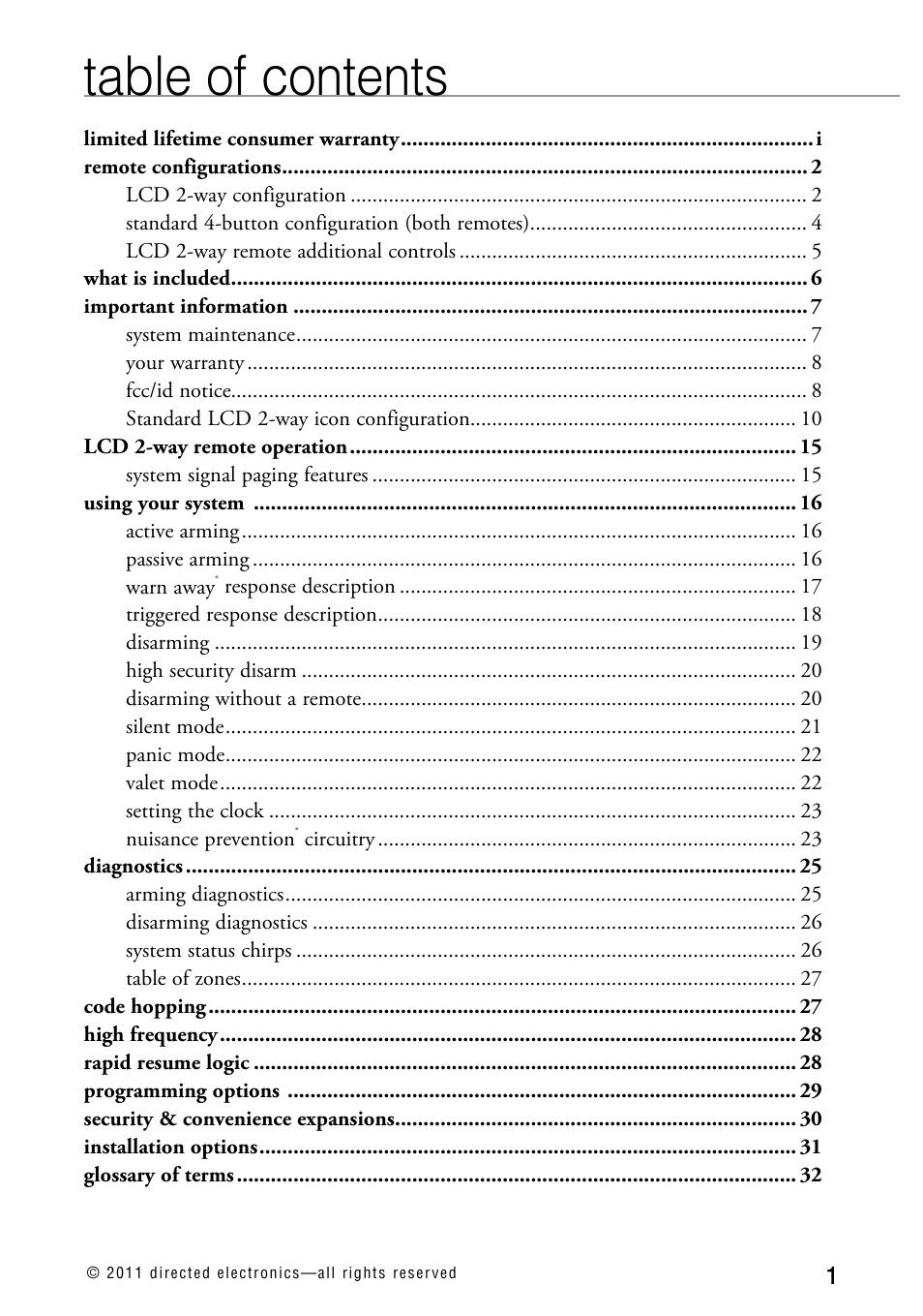 Directed Electronics AVITAL 3300L User Manual | Page 6 / 41