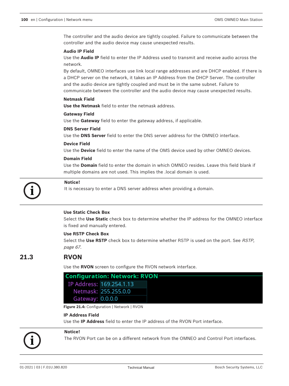 3 rvon, Rvon | Telex RTS OMS OMNEO Main Station Advanced Digital Partyline Intercom Base (5-Pin Female) User Manual | Page 100 / 168