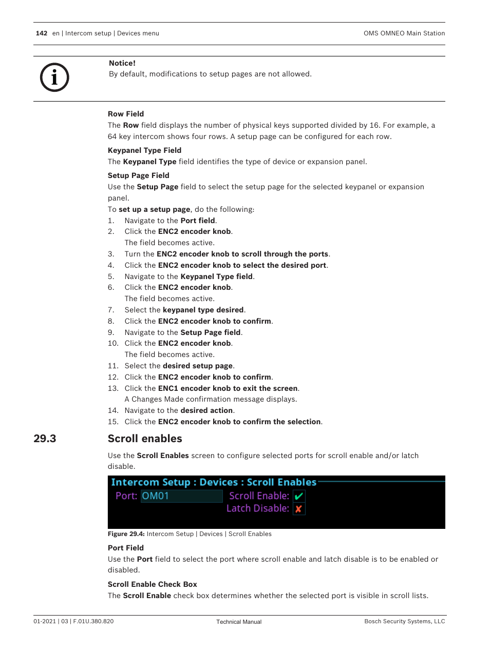 3 scroll enables, Scroll enables, Scroll | Telex RTS OMS OMNEO Main Station Advanced Digital Partyline Intercom Base (5-Pin Female) User Manual | Page 142 / 168