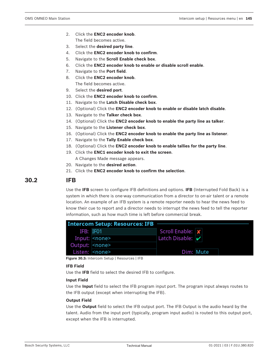 2 ifb | Telex RTS OMS OMNEO Main Station Advanced Digital Partyline Intercom Base (5-Pin Female) User Manual | Page 145 / 168