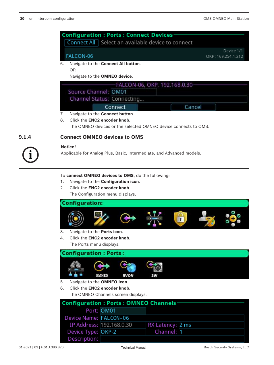 4 connect omneo devices to oms, Connect omneo devices to oms | Telex RTS OMS OMNEO Main Station Advanced Digital Partyline Intercom Base (5-Pin Female) User Manual | Page 30 / 168