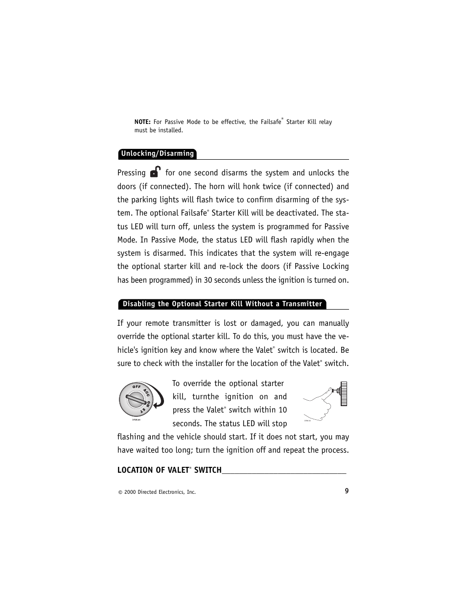 Directed Electronics Avital 3200 User Manual | Page 12 / 25