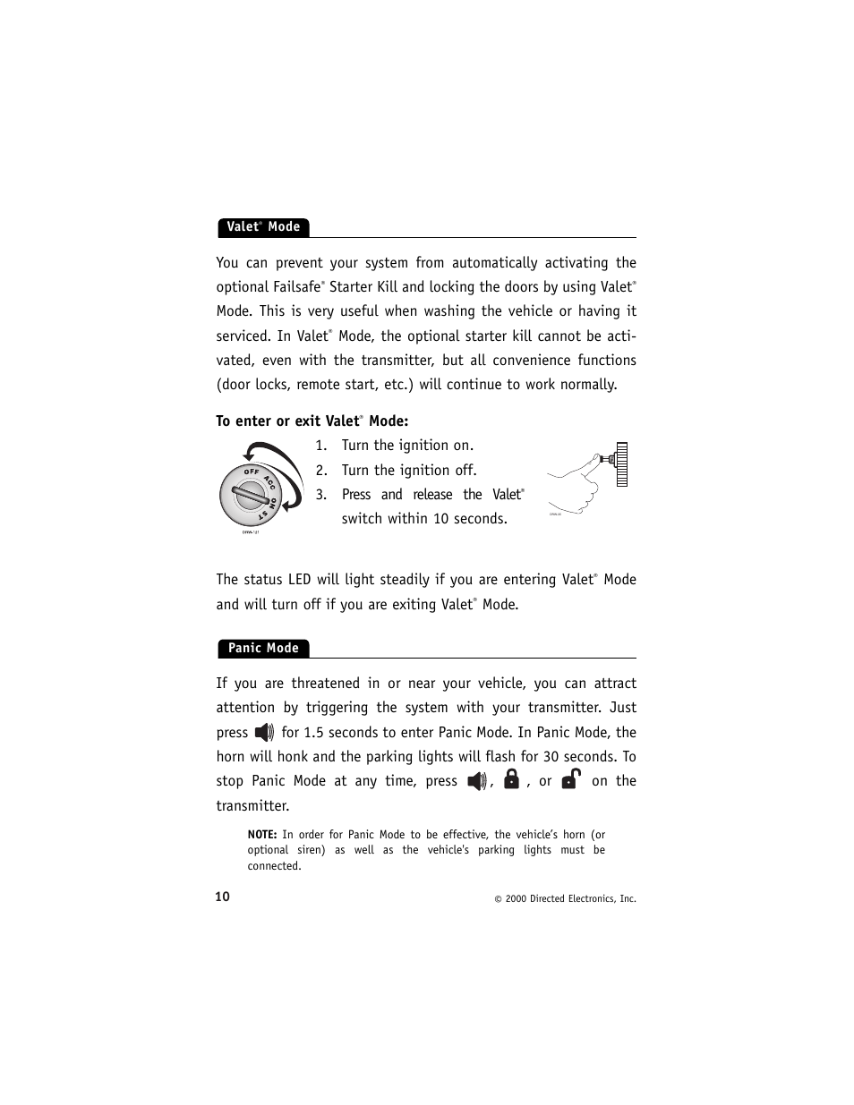 Directed Electronics Avital 3200 User Manual | Page 13 / 25