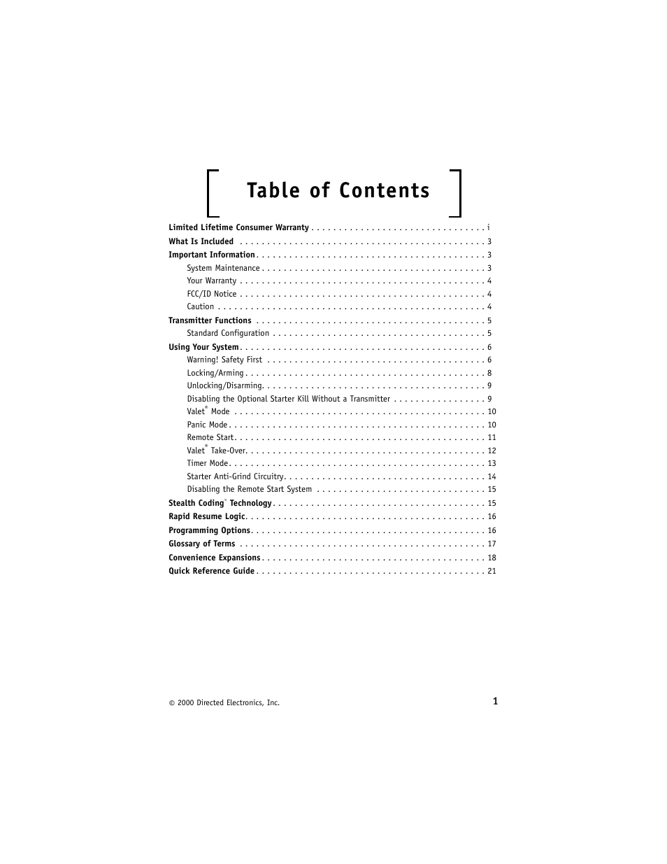 Directed Electronics Avital 3200 User Manual | Page 4 / 25