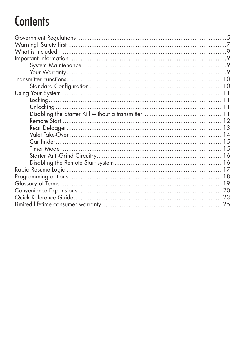Directed Electronics 4103 User Manual | Page 3 / 28