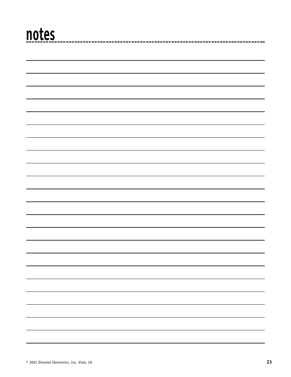 Directed Electronics MERLIN 2000 User Manual | Page 23 / 24