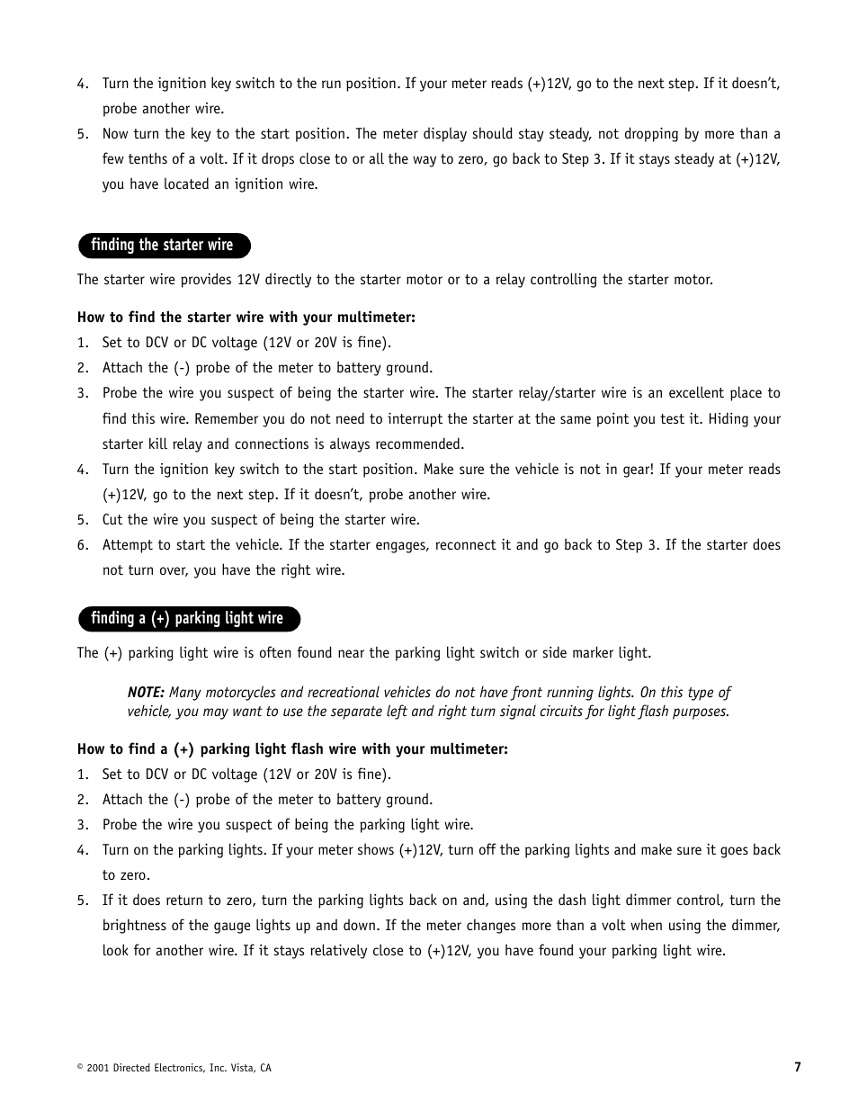 Directed Electronics MERLIN 2000 User Manual | Page 7 / 24