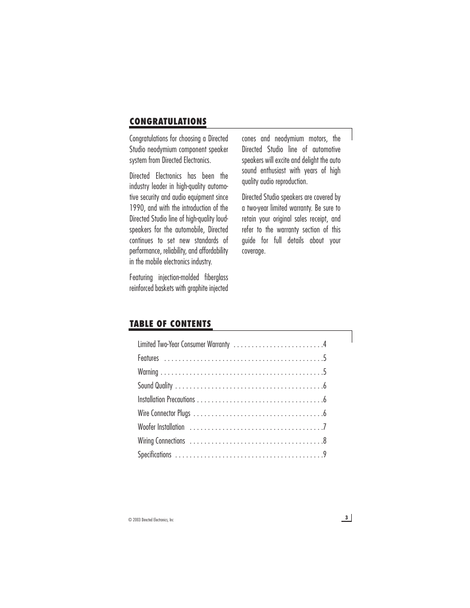 Directed Electronics S800 User Manual | Page 3 / 12