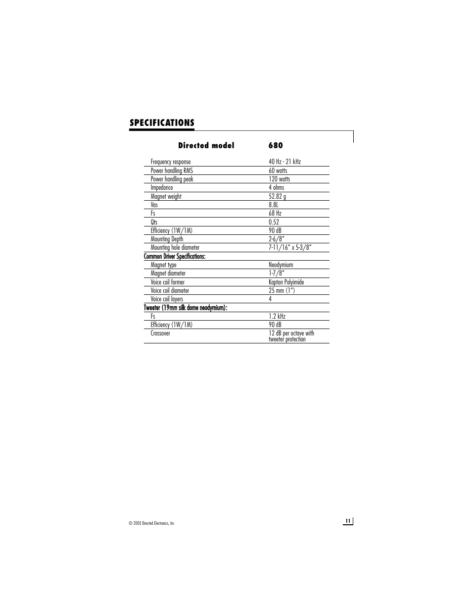 Directed Electronics s680 User Manual | Page 11 / 12