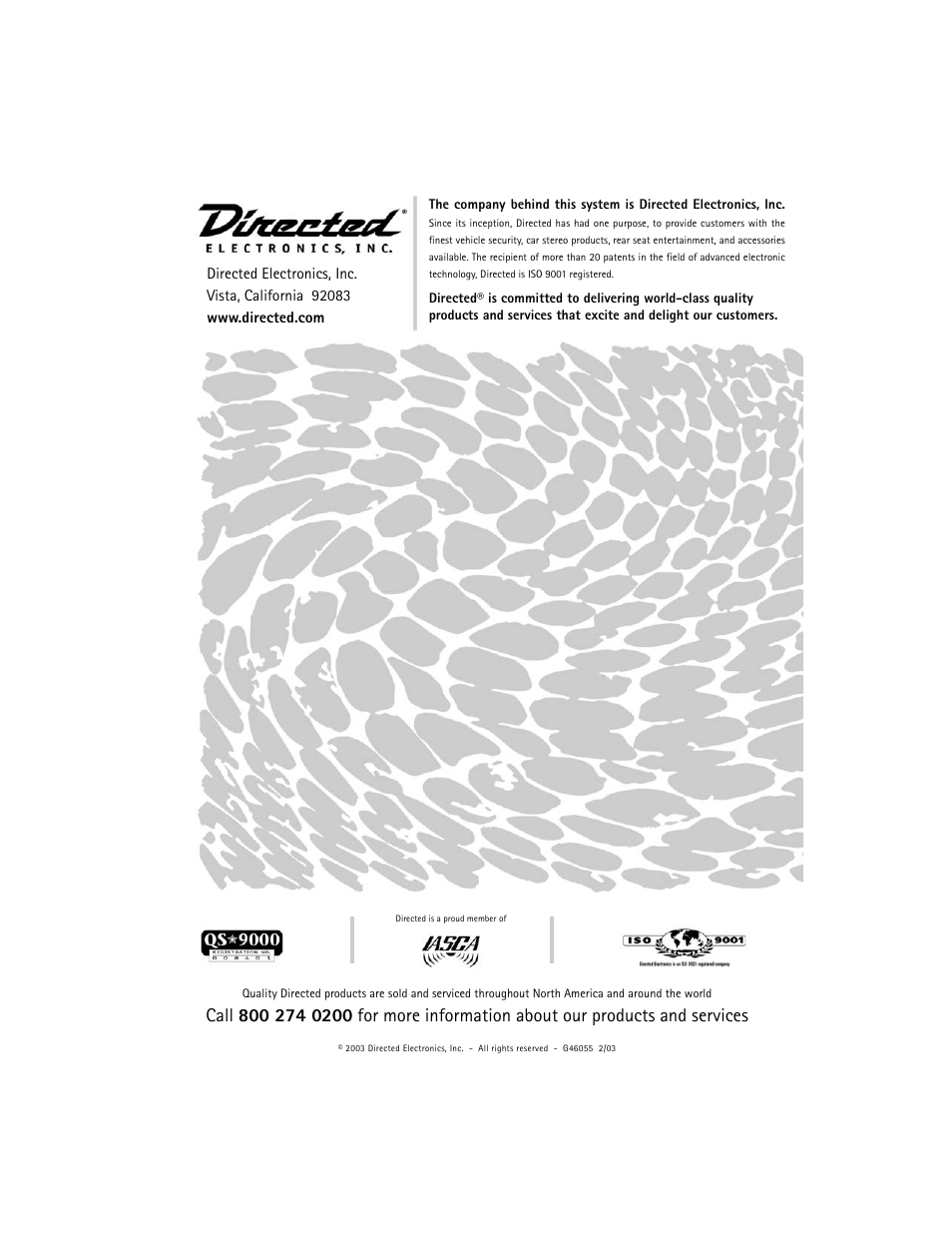 Directed Electronics 450.5 User Manual | Page 16 / 16