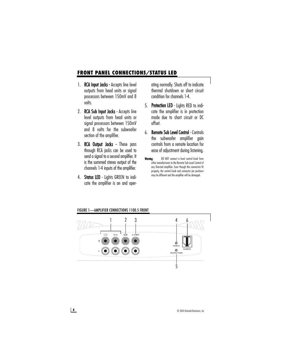 Directed Electronics 450.5 User Manual | Page 8 / 16