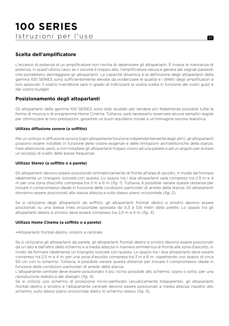 100 series | Focal 100 ICW6 6.5" 2-Way In-Wall / In-Ceiling Speaker (Single) User Manual | Page 27 / 74