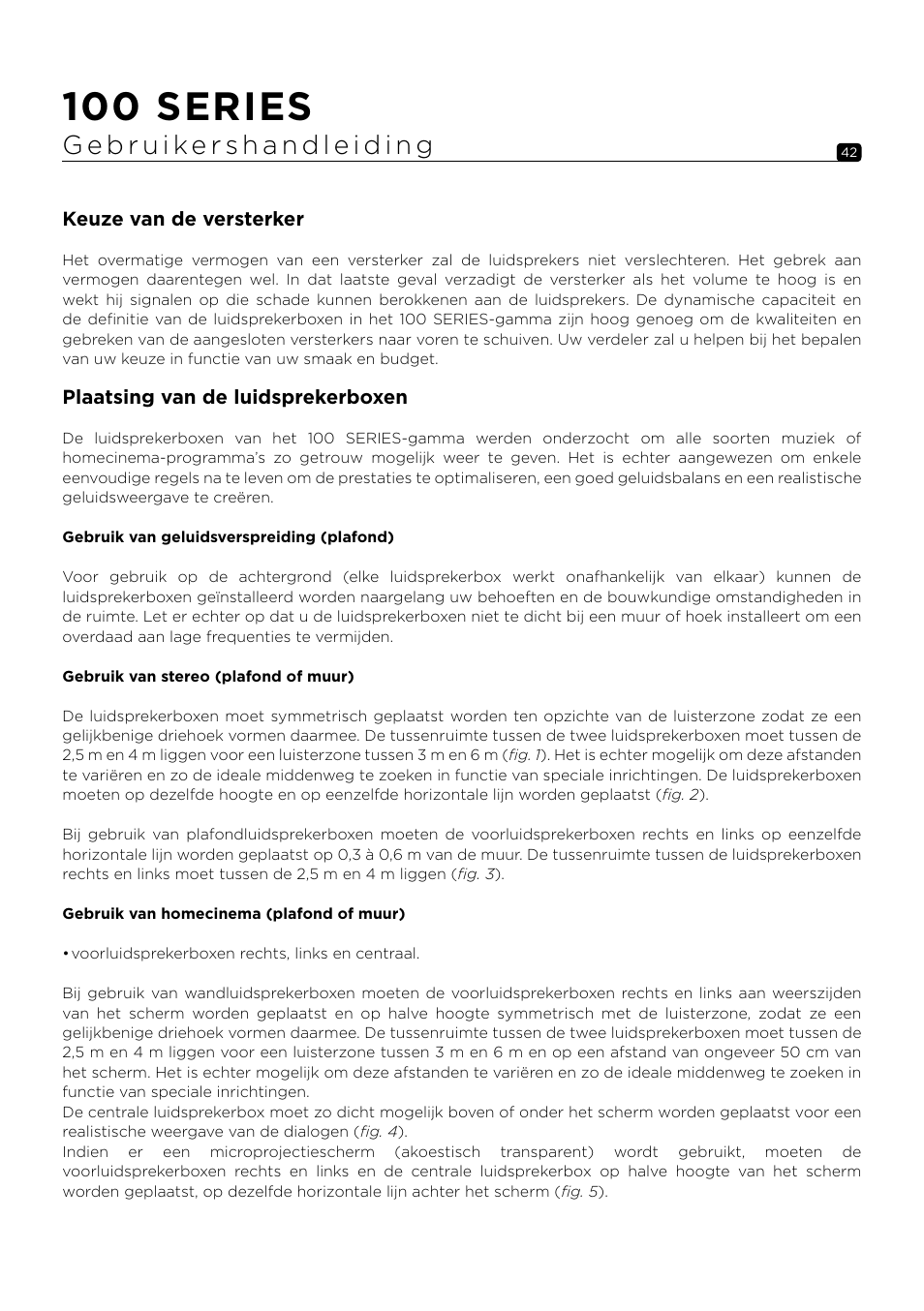 100 series | Focal 100 ICW6 6.5" 2-Way In-Wall / In-Ceiling Speaker (Single) User Manual | Page 42 / 74