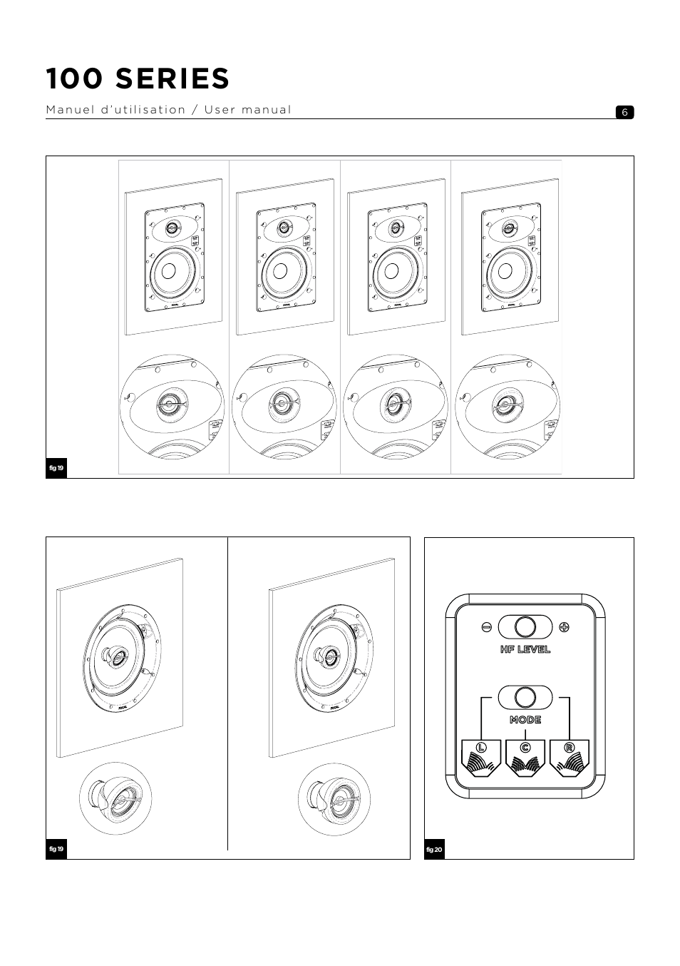 100 series | Focal 100 ICW6 6.5" 2-Way In-Wall / In-Ceiling Speaker (Single) User Manual | Page 6 / 74