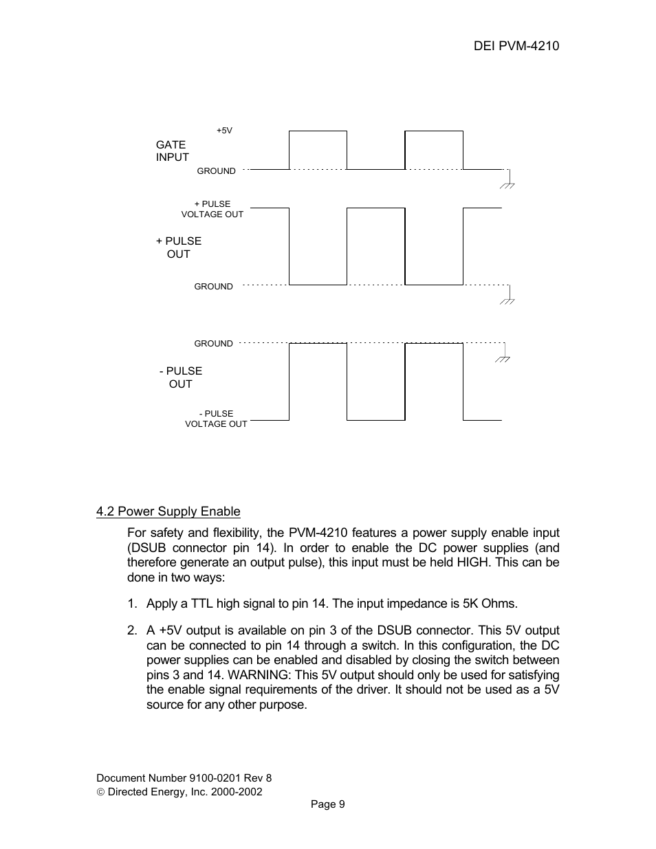 2 power supply enable | Directed Electronics PVM-4210 User Manual | Page 11 / 17