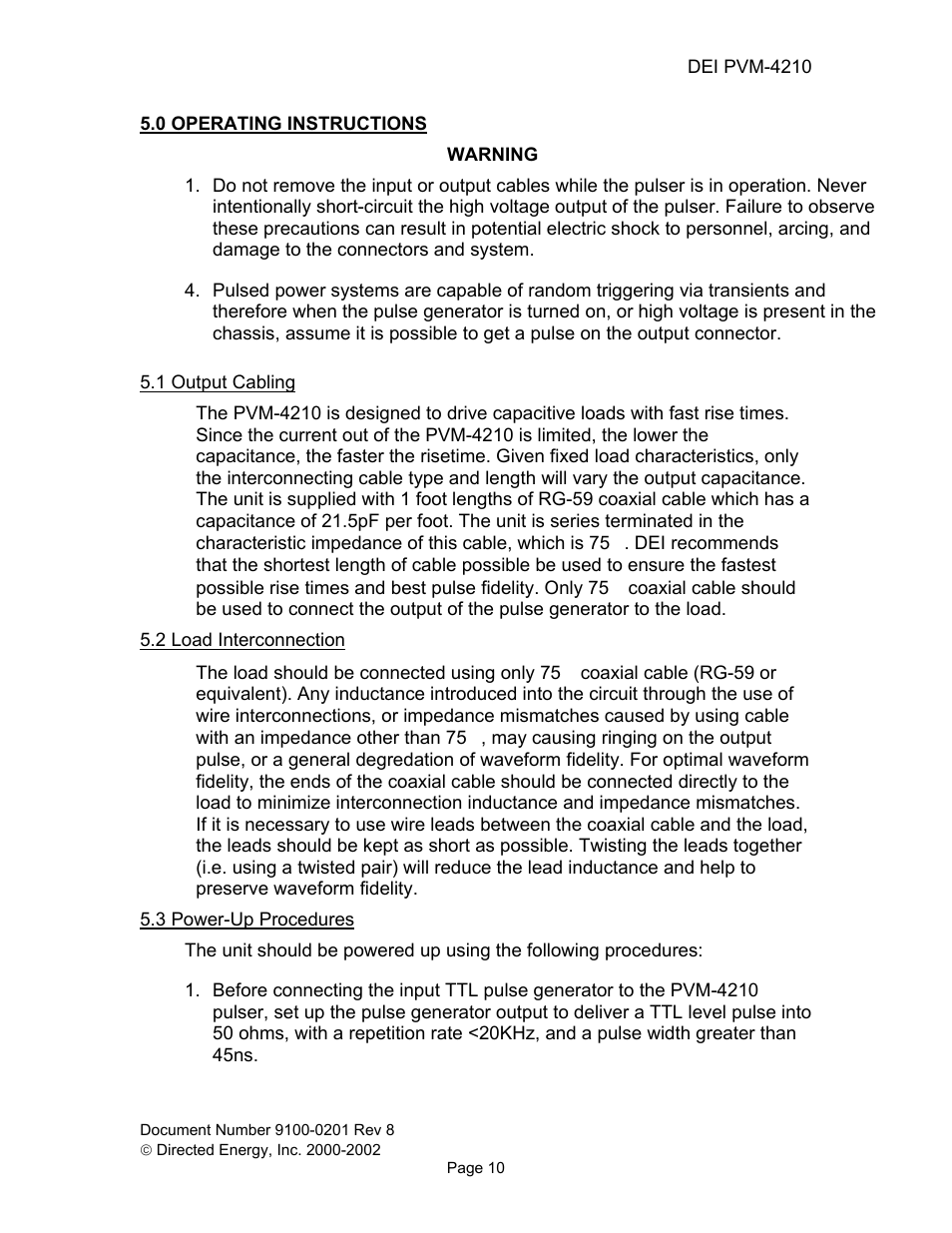 0 operating instructions | Directed Electronics PVM-4210 User Manual | Page 12 / 17