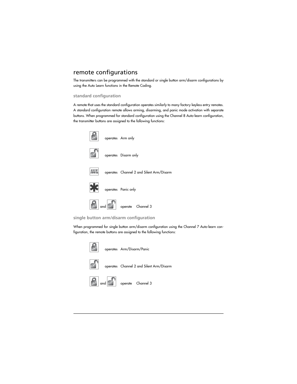 Remote configurations | Directed Electronics K10 User Manual | Page 13 / 16