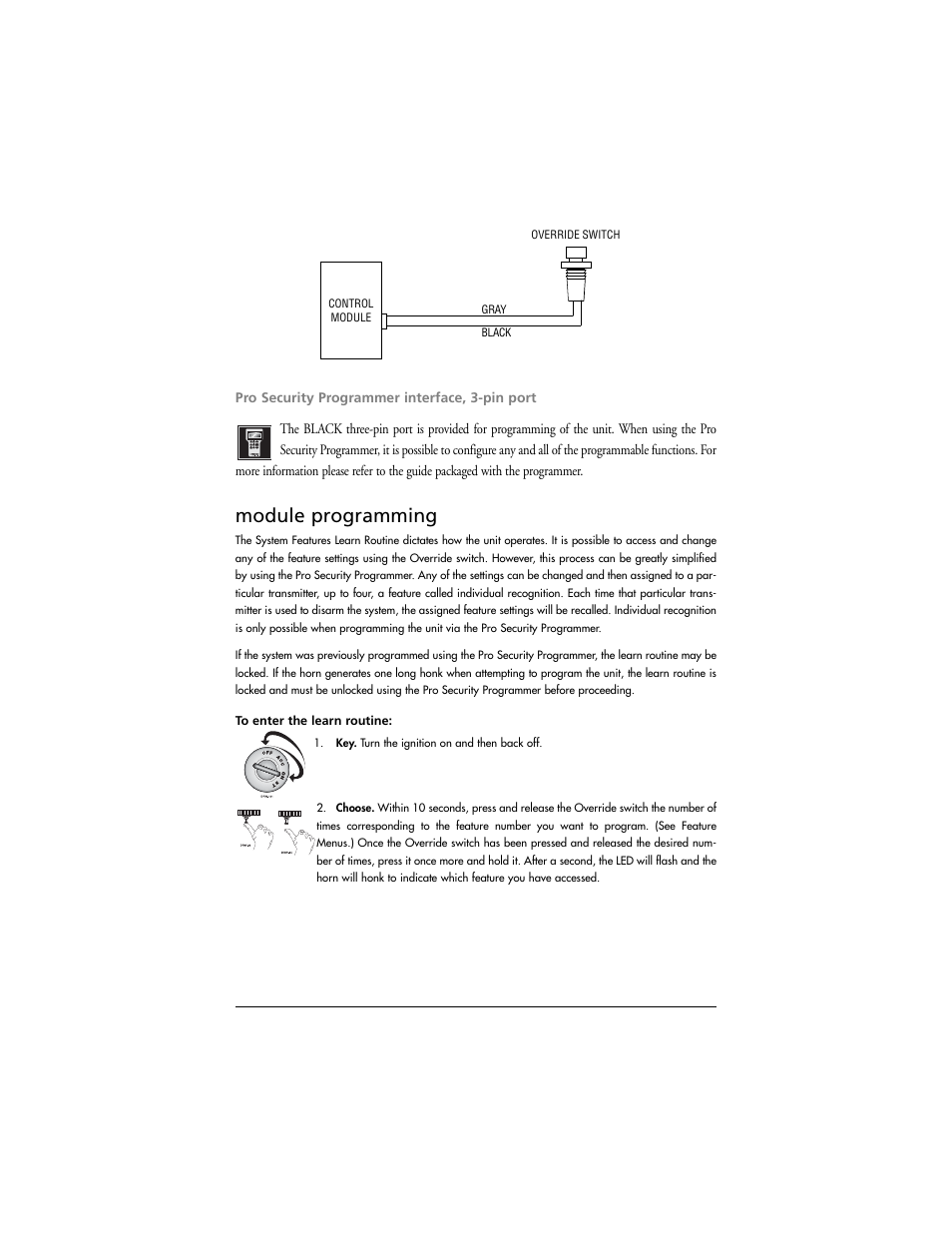 Module programming | Directed Electronics K10 User Manual | Page 8 / 16