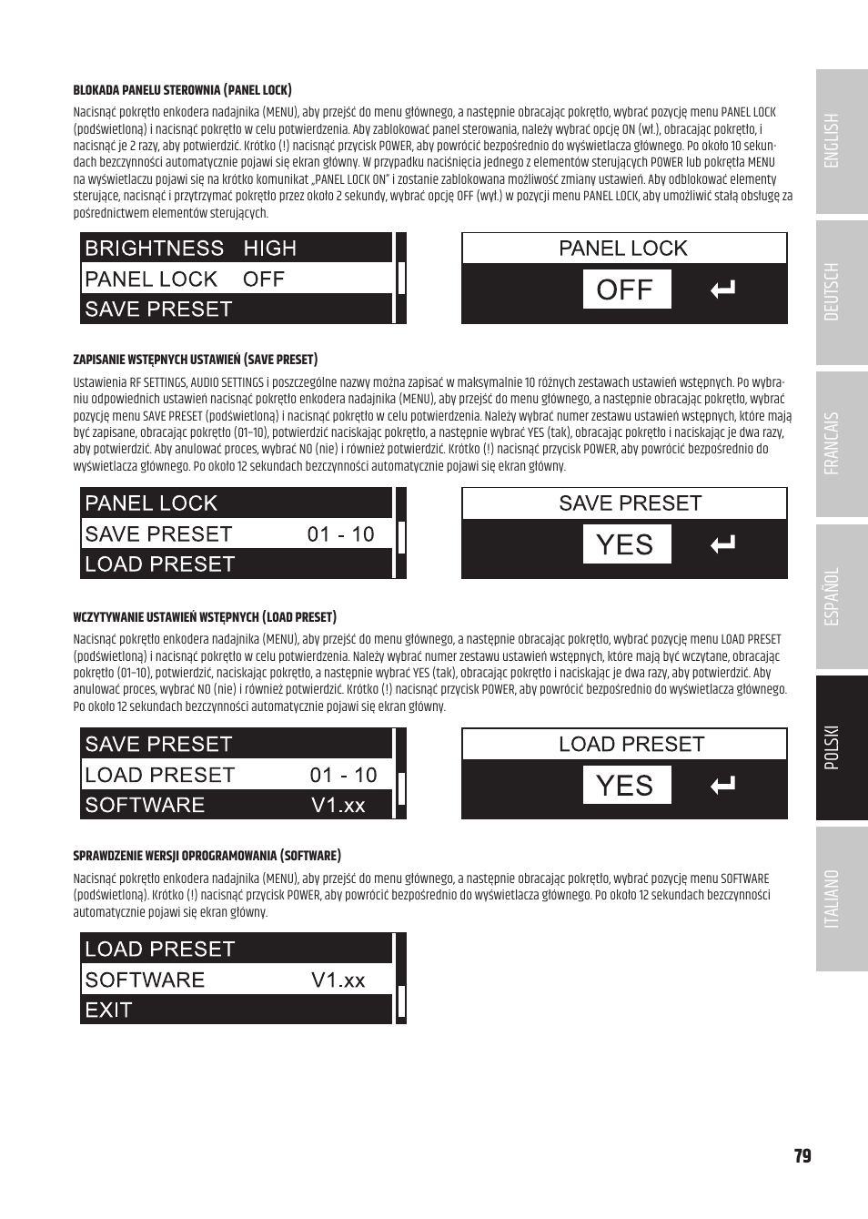 LD Systems U504.7 IEM Wireless Stereo In-Ear Monitoring System (470 to 490 MHz) User Manual | Page 79 / 108