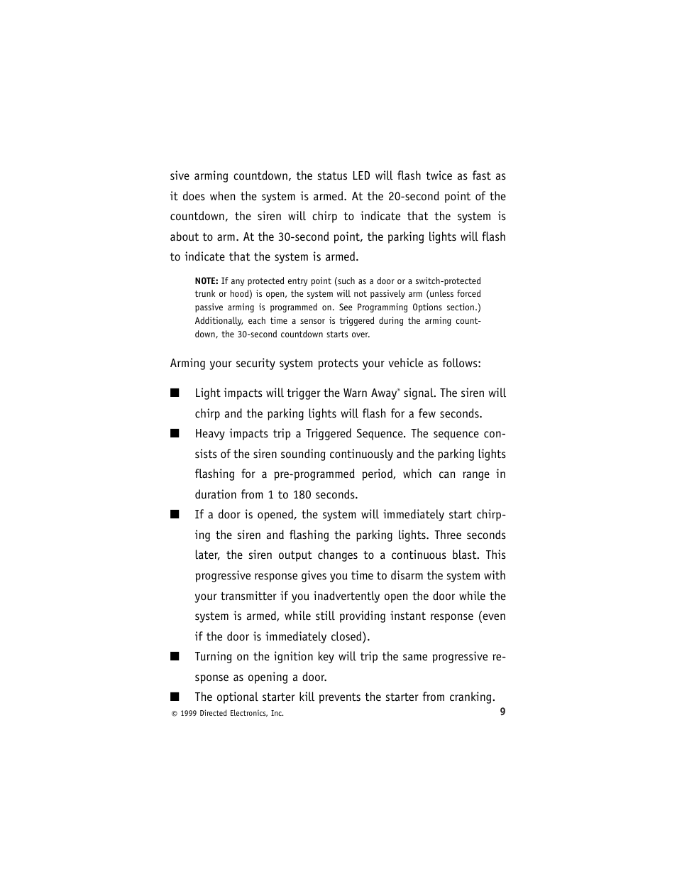 Directed Electronics ESP 540 User Manual | Page 10 / 37