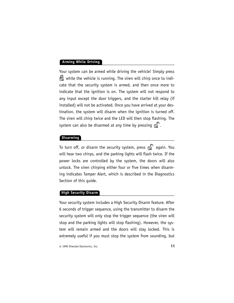 Directed Electronics ESP 540 User Manual | Page 12 / 37