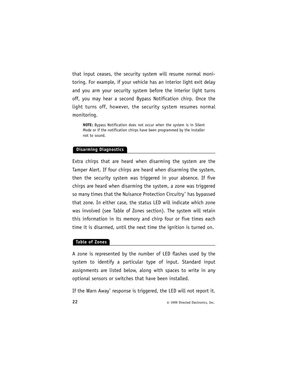 Directed Electronics ESP 540 User Manual | Page 23 / 37