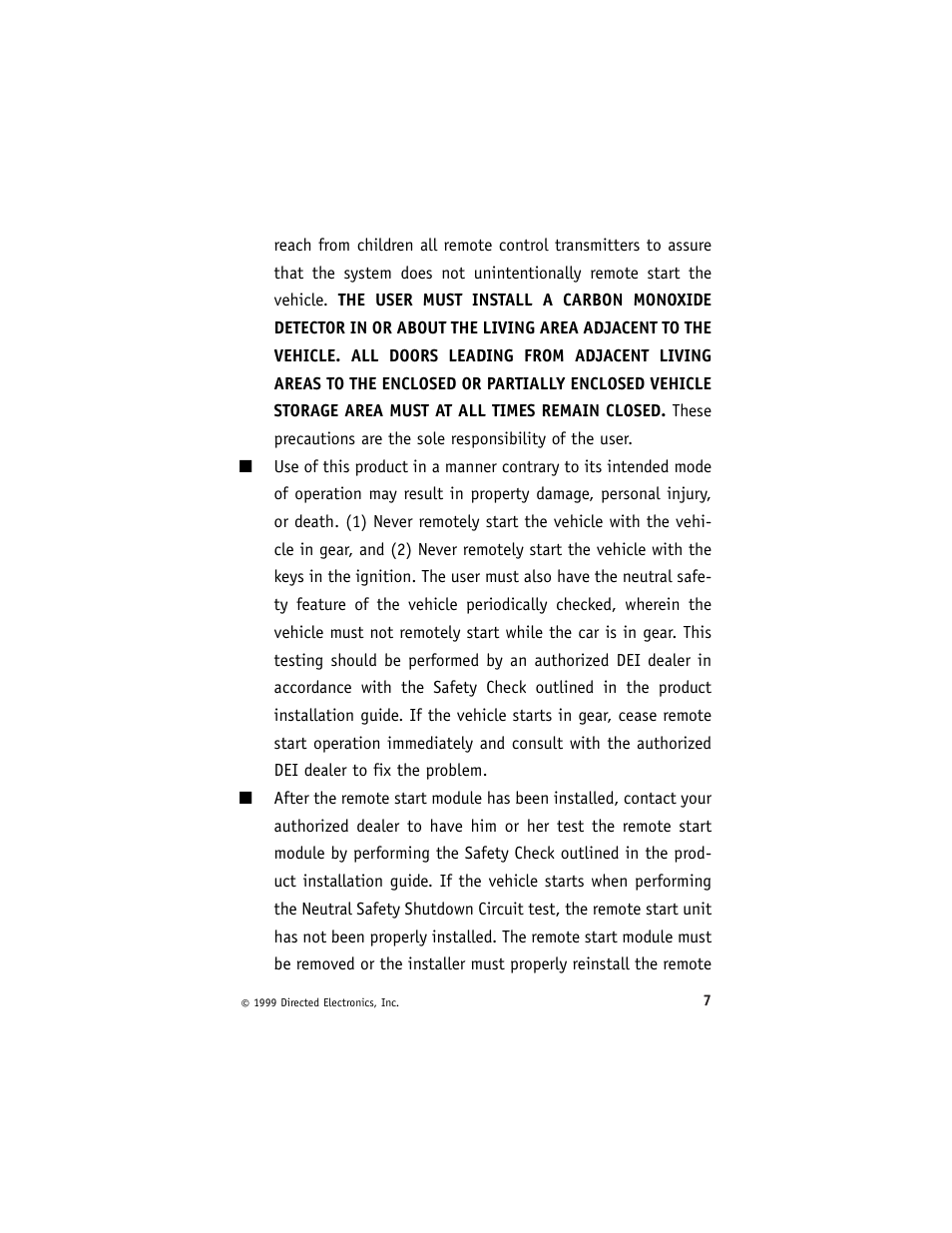Directed Electronics ESP 540 User Manual | Page 8 / 37