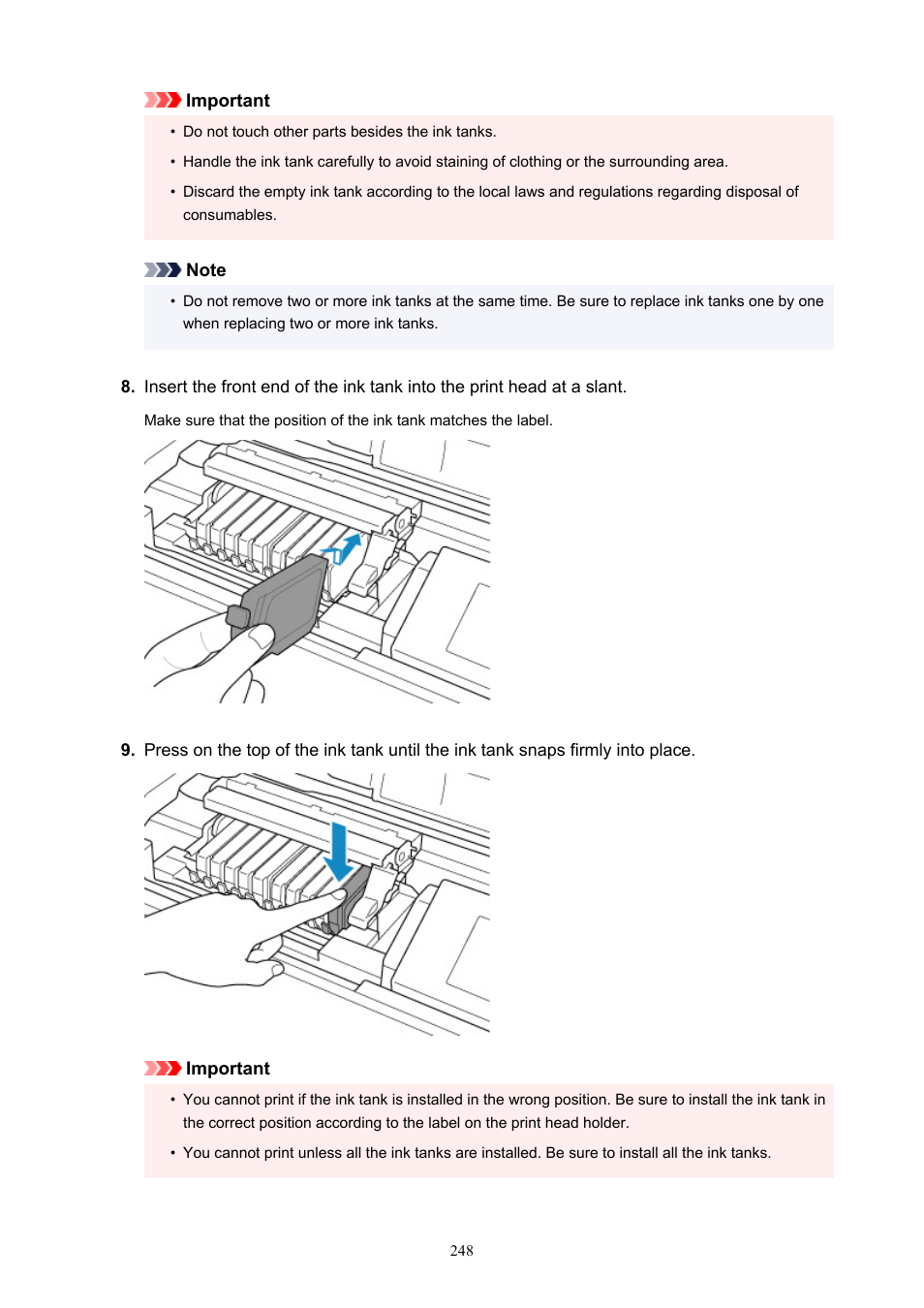 Canon imagePROGRAF PRO-300 13" Photographic Inkjet Printer User Manual | Page 248 / 650