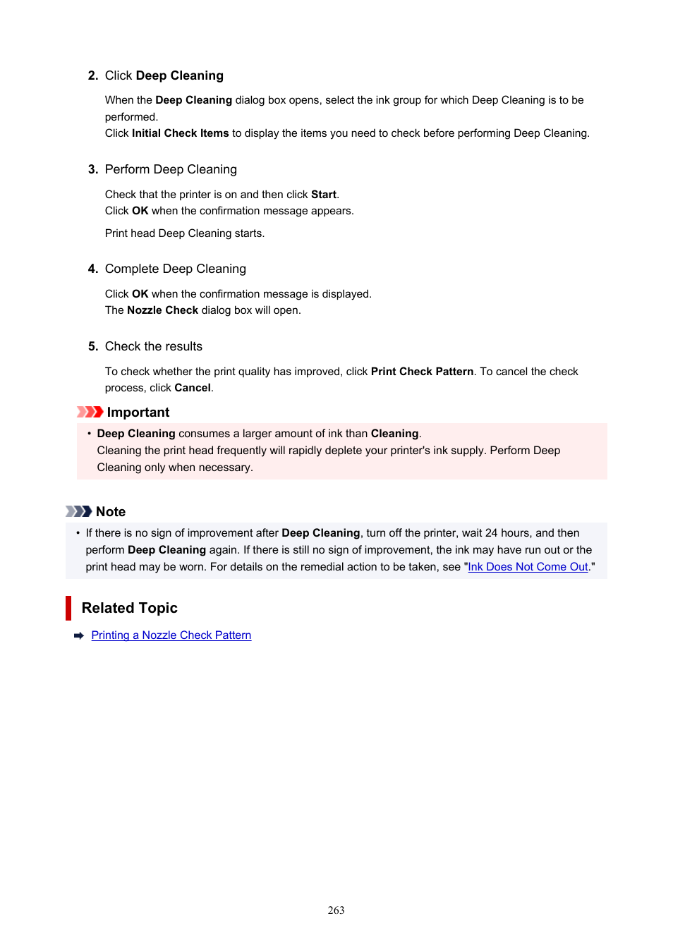 Related topic | Canon imagePROGRAF PRO-300 13" Photographic Inkjet Printer User Manual | Page 263 / 650